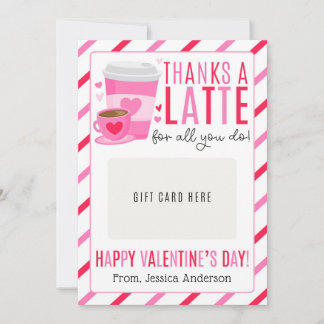 Invitation Valentine Teacher Appreciation Gift Card Holder