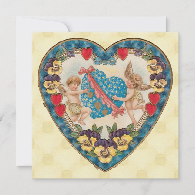 Invitation Valentine vintage (Devant)