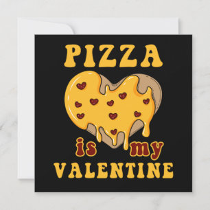 Invitation Valentines Jour Pizza Amour Coeur Relation Aliment