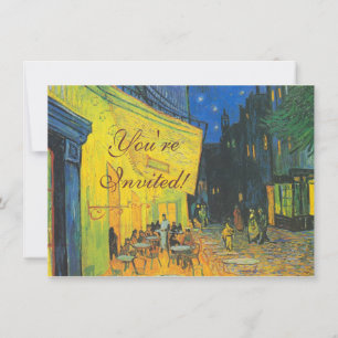 Invitation Van Gogh Café Terrasse Rue Française Scène