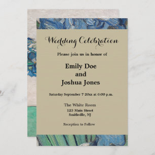 Invitation Van Gogh Iris Vase Peinture Impressionnisme