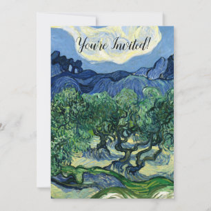 Invitation Van Gogh Les Oliviers Paysage Peinture