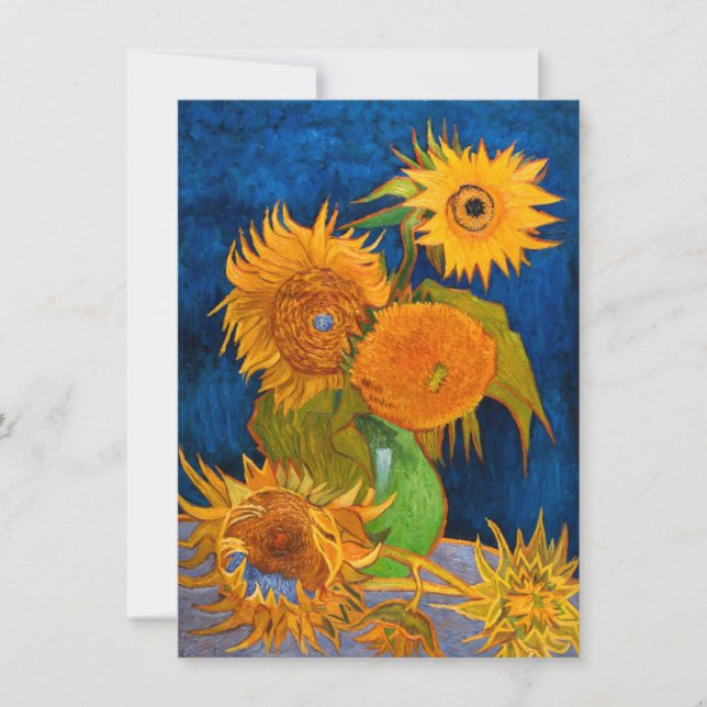Invitation Van Gogh Sunflowers (Devant)