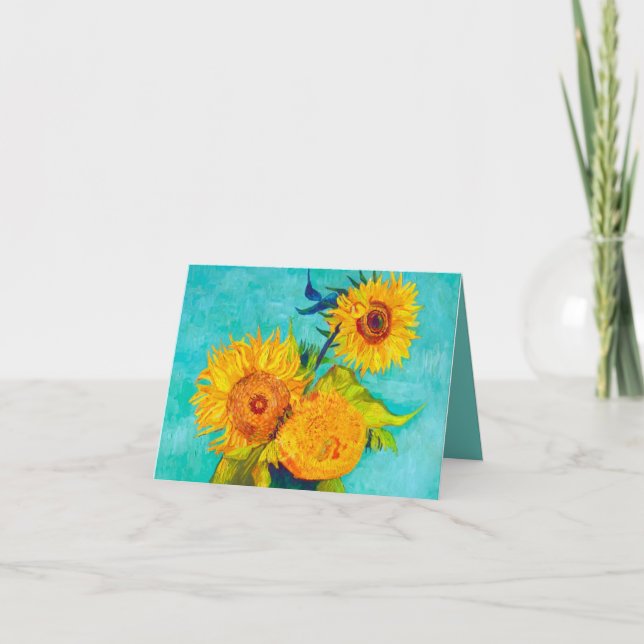 Invitation Van Gogh Sunflowers (Devant)
