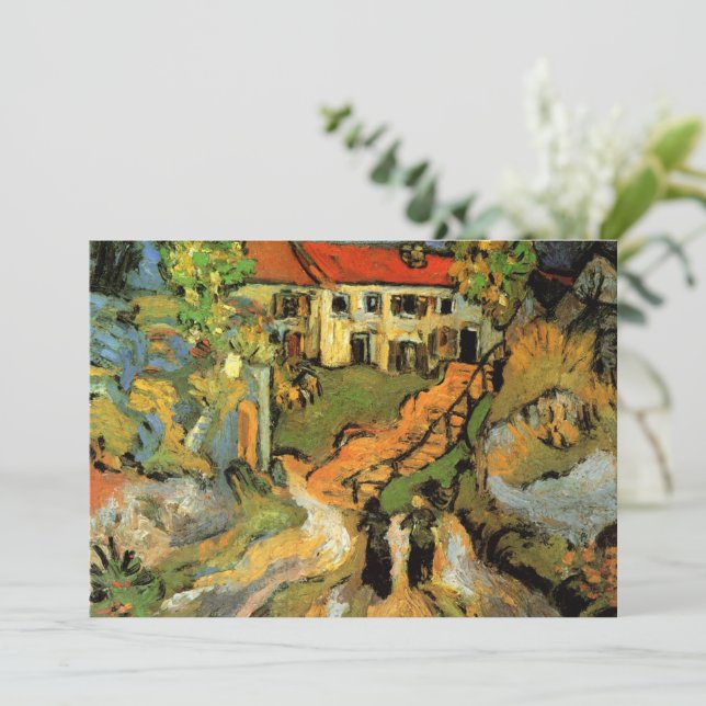 Invitation Van Gogh Village Street et Steps Auvers, Figures (Debout devant)