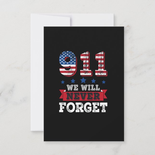 Invitation Vector 911 nous n'oublierons jamais le t-shirt (Devant)