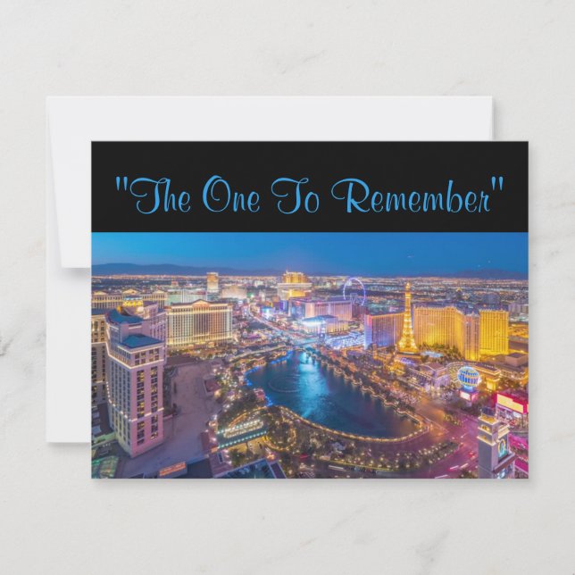 Invitation Vegas 40e anniversaire (Devant)