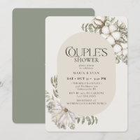 Végétation d'hiver Floral Oval Couple's Douche