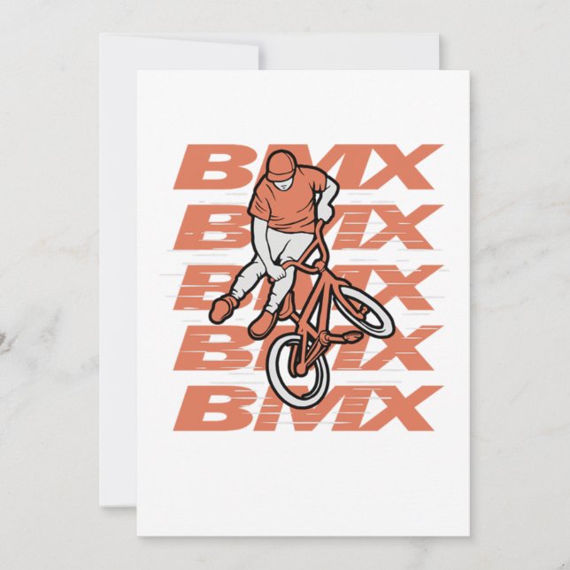 Invitation Vélo BMX Vélo Extreme Sport VTT Cadeau (Devant)
