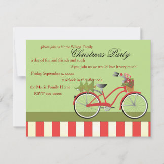 Invitation Vélo de Noël