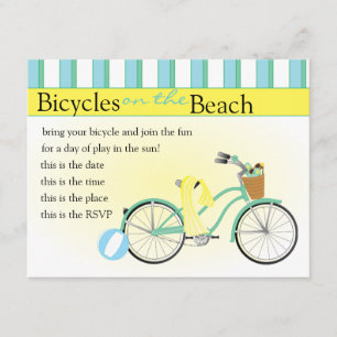 Invitation Vélo de plage