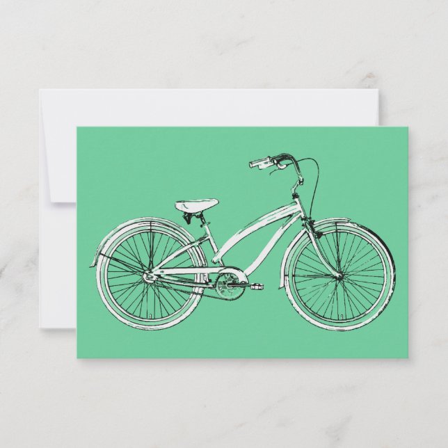 Invitation vélo rétro (Devant)