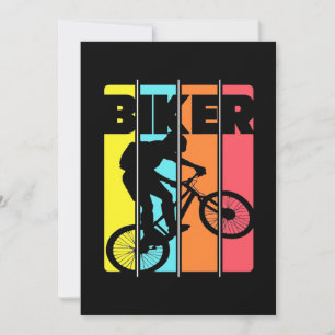 Invitation Vélo tout terrain Rétro Vintage