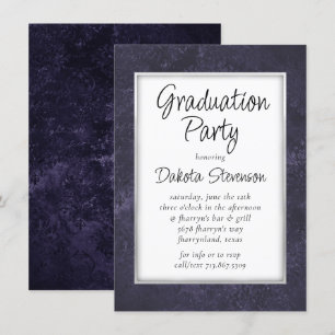 Invitation Velvet Grad   Amethyst Purple Watercolor Party