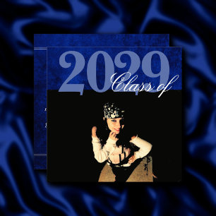 Invitation Velvet Grad   Ton de bijou bleu saphir Photo