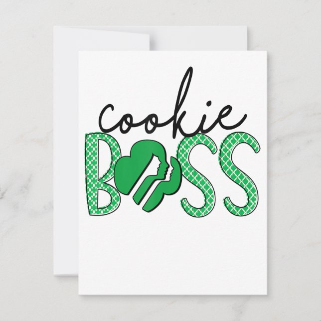 Invitation Vendeuse de cookies Girl Scouts Cookie Boss (Devant)