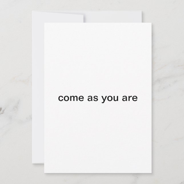 Invitation venez comme vous faites la fête (Devant)