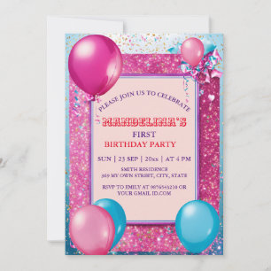 Invitation Venez fêter : Amusants Anniversaire Bash! Invitati