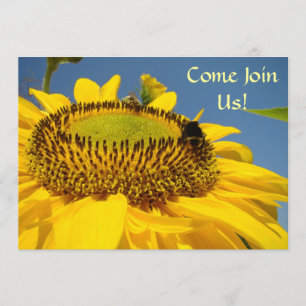 Invitation Venez joignez-nous ! Party les tournesols