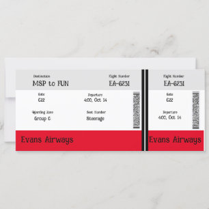 Invitation Venez voler avec nous