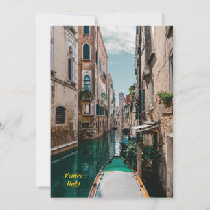 Invitation Venise Italie La ville flottante
