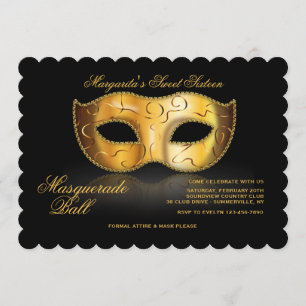 Invitation vénitienne de masque