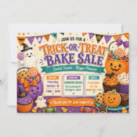 Vente de pâtisseries Halloween Trick-or-Treat