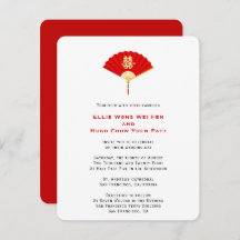 Ventilateur chinois et double bonheur | Mariage ch