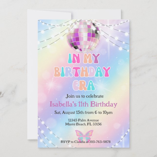 Invitation Ventilateur De Musique Dans Mon Anniversaire Invit (Devant)