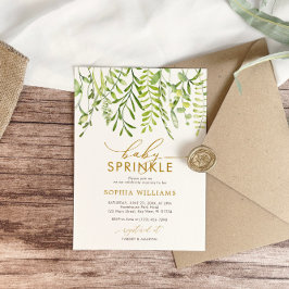 Invitation Verdure Floral Baby Sprinkle