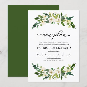 Invitation Verdure Floral Nouveau Plan Mariage Report