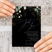 Verdure lunaire Or Noir Juste Aimer Mariage