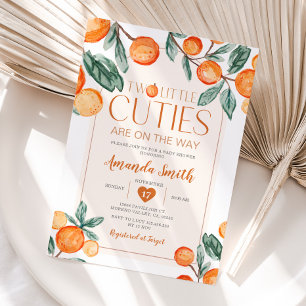 Invitation Verdure Orange Deux petits plats sont en route