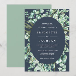Invitation Verdure rustique et Mariage Eucalyptus de la Marin