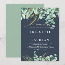 Invitation Verdure rustique et Mariage Eucalyptus de la Marin