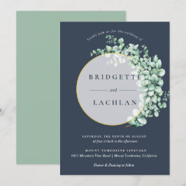 Invitation Verdure rustique et Mariage Eucalyptus de la Marin