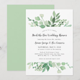 Invitation Verdure stock le bar wedding shower