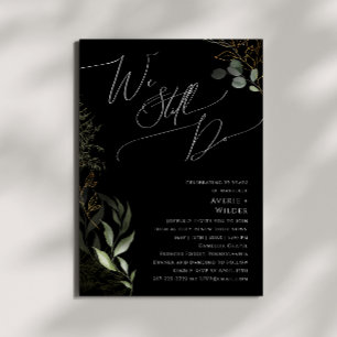 Invitation Verdure Whimsical Noir Nous Faisons Encore Vow Ren