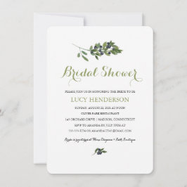 Invitation Verger d'olive aquarelle | FÊTE DES MARIÉES