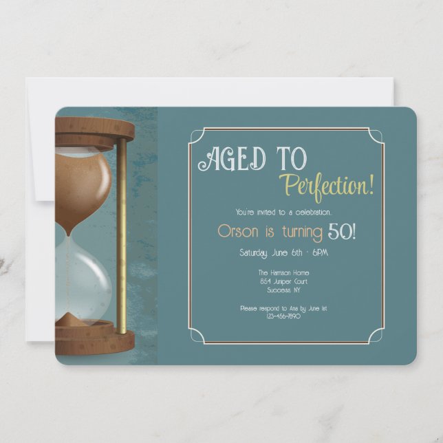 Invitation Verre horaire (Devant)