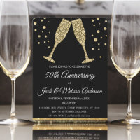 Verres à champagne pour fête d'anniversaire de mar