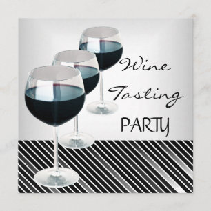 Invitation Verrres à vin pour dégustation de vin Party Boisso