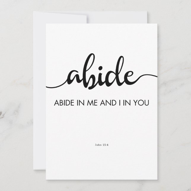 Invitation verset biblique Abition dans le Christ (Devant)