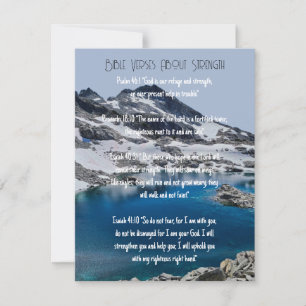 Invitation Versets de la Bible sur la force 