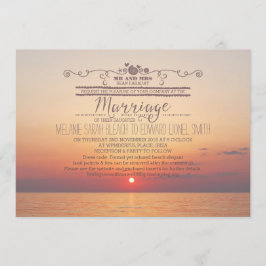 Invitation Version 2 Sunset Beach Destination Wedding