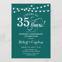 Vert émeraude 35e anniversaire de mariage
