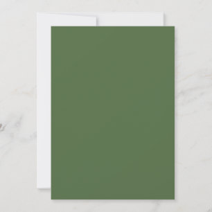Invitation Vert olive clair 5" x 7" Mariage blanc
