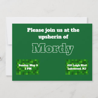 Invitation verte upsherin