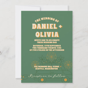 Invitation Verte Vosvos Minimum Mariage Qr Code En
