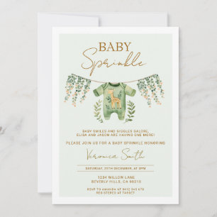 Invitation Vêtements de bébé garçon petite fleur sauvage Baby